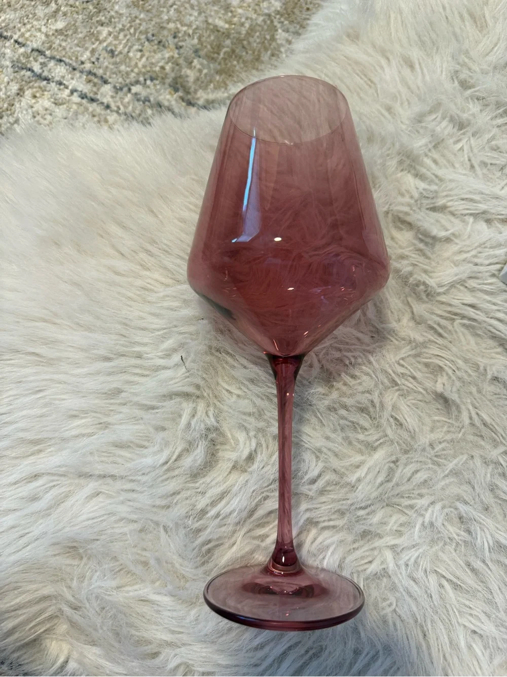 Estelle Colored Wine Glasses (set of 2) - Elegant Stemware for Home Dining